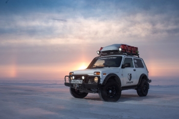 LADA XRAY разогнали до 140 км/ч на зимнике в Арктике