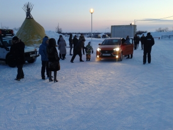 LADA XRAY разогнали до 140 км/ч на зимнике в Арктике