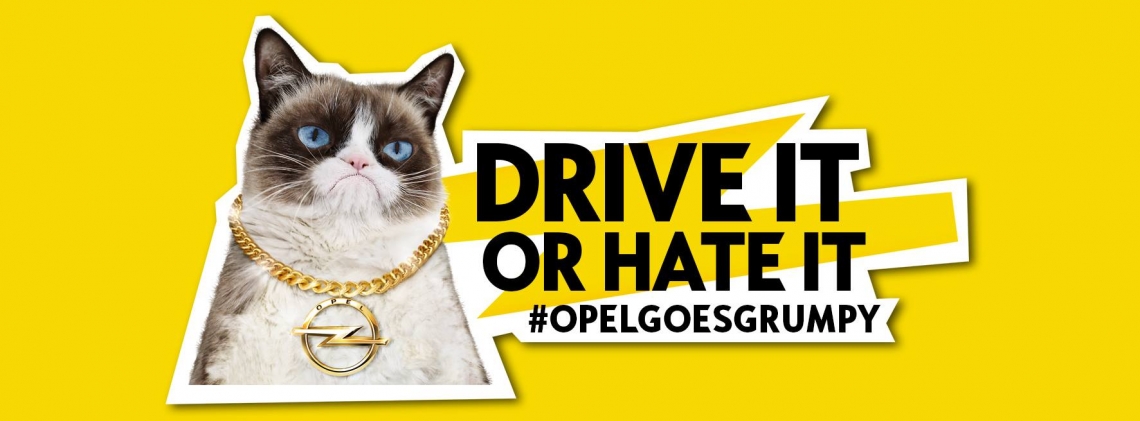 Opel рассказал о новинках 2017 года и нанял сердитого кота 