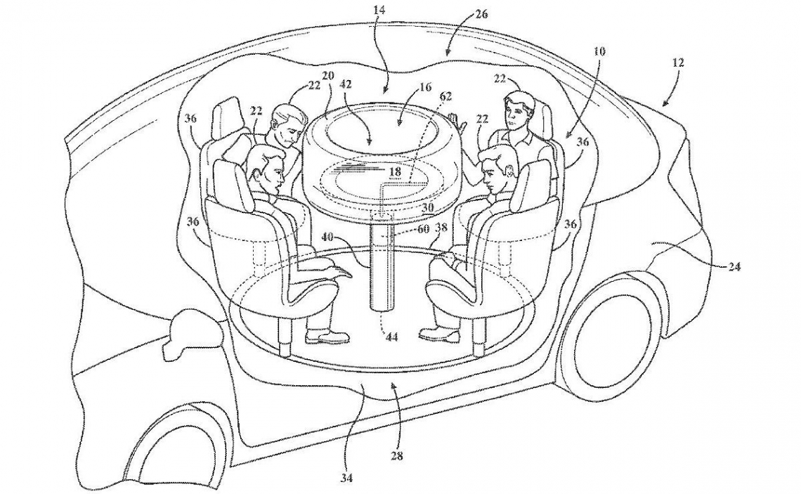 Рыцари автомобильного стола: Ford запатентовал необычный интерьер