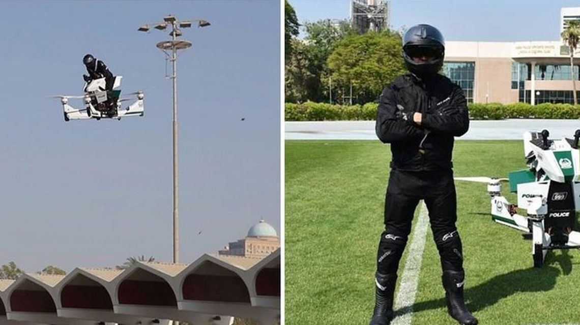 Полиция Дубая испытала разработанные в России летающие электробайки 